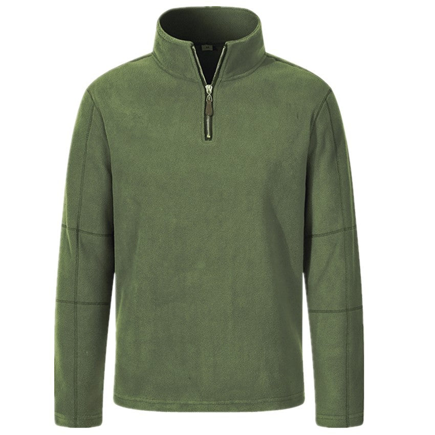Herren Fleece-Pullover mit Stehkragen und Halbreißverschluss Echoarchiv