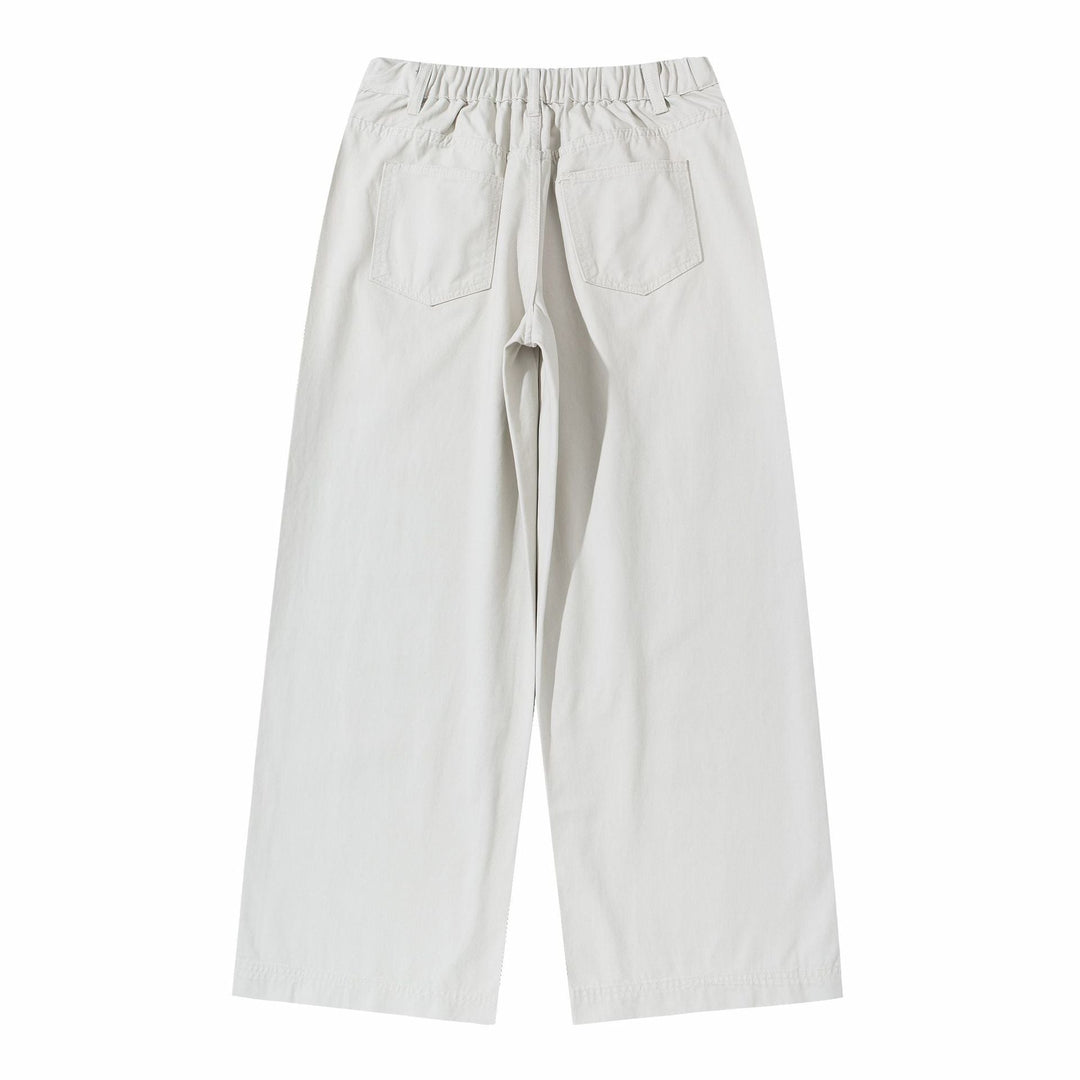 Damen High‑Waist Culotte‑Hose aus Baumwoll‑Twill mit durchgehender Mittelnaht Echoarchiv