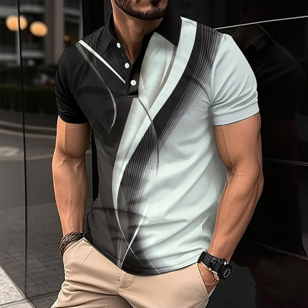 Herren Sportliches Poloshirt Echoarchiv