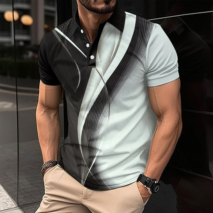 Herren modernes Polohemd mit sportlichem Design Echoarchiv