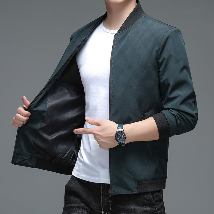 Herren modische Bomberjacke mit innovativem Strukturdesign Echoarchiv