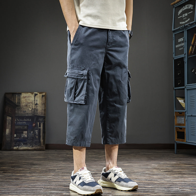Herren Cargo-Shorts mit vielen Taschen und elastischem Bund Echoarchiv