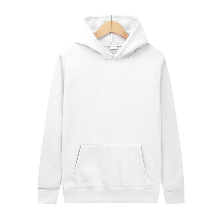 Unisex minimalistischer Kapuzenpullover ohne Reißverschluss mit innen angerautem French-Terry und integrierter Kängurutasche Echo Archiv