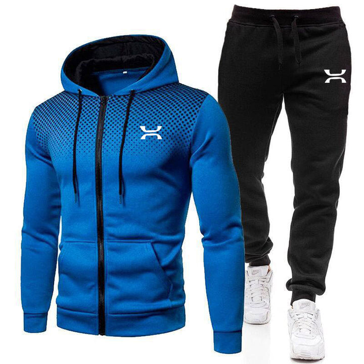 Herren Sportanzug mit Reißverschluss-Hoodie und Jogginghose – Marzano