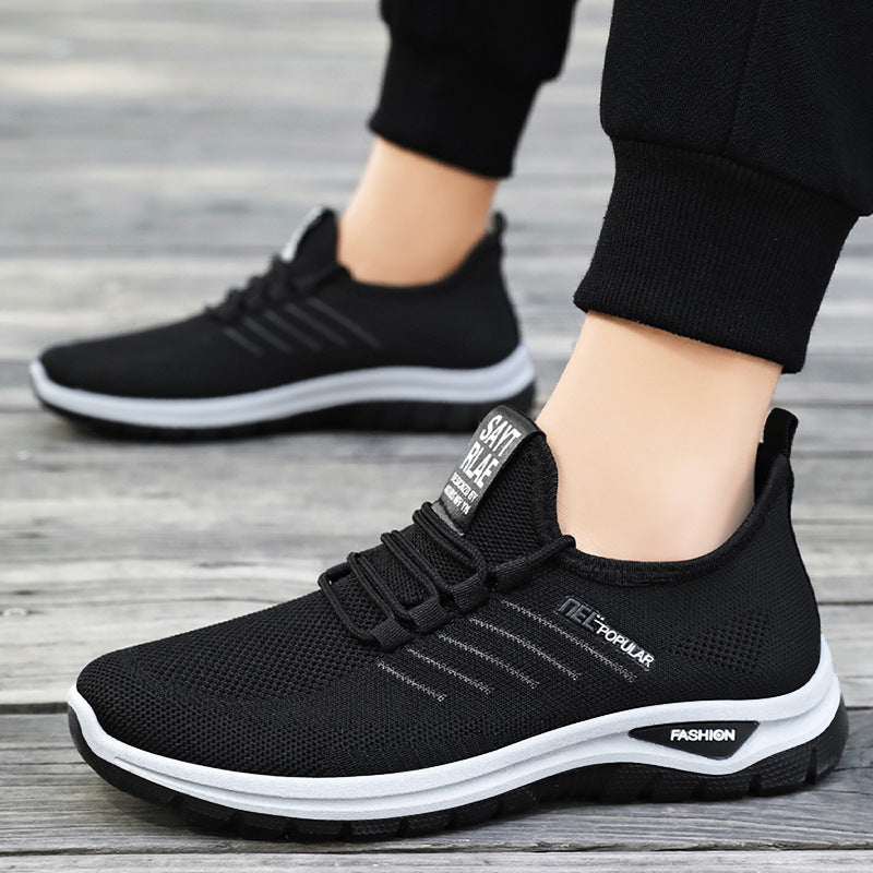 Damen nan ultraleichter Strick-Sport-Sneaker mit Elastikeinstieg, stoßdämpfender Plateau-Zwischensohle und griffiger Profillaufsohle Echo Archiv