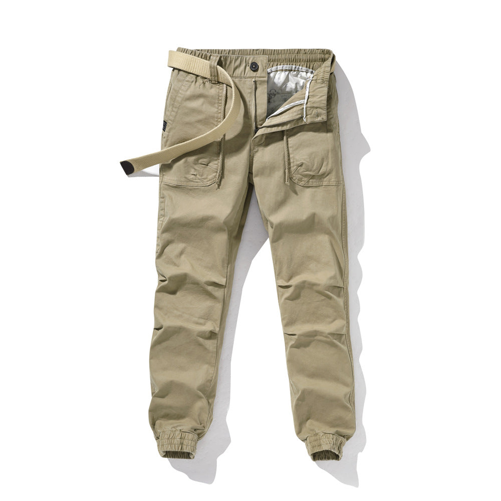 Herren bequeme Utility-Hose mit flexiblem Bund und multifunktionalen Taschen Echoarchiv