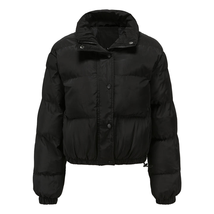 Damen nan kurze gesteppte Winterjacke mit Stehkragen und Kordelzug Echo Archiv