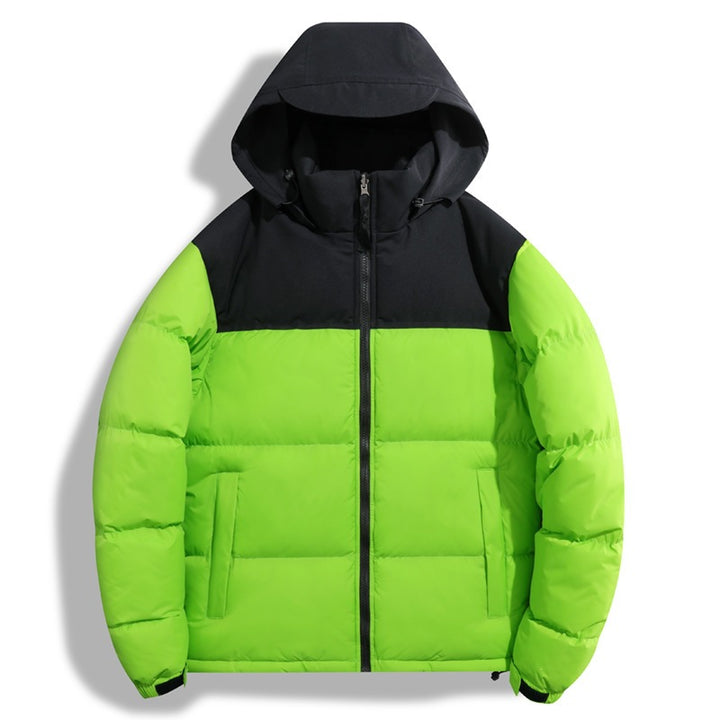 Damen Übergangsjacke mit Kapuze und farblich abgesetztem Design – Célinea