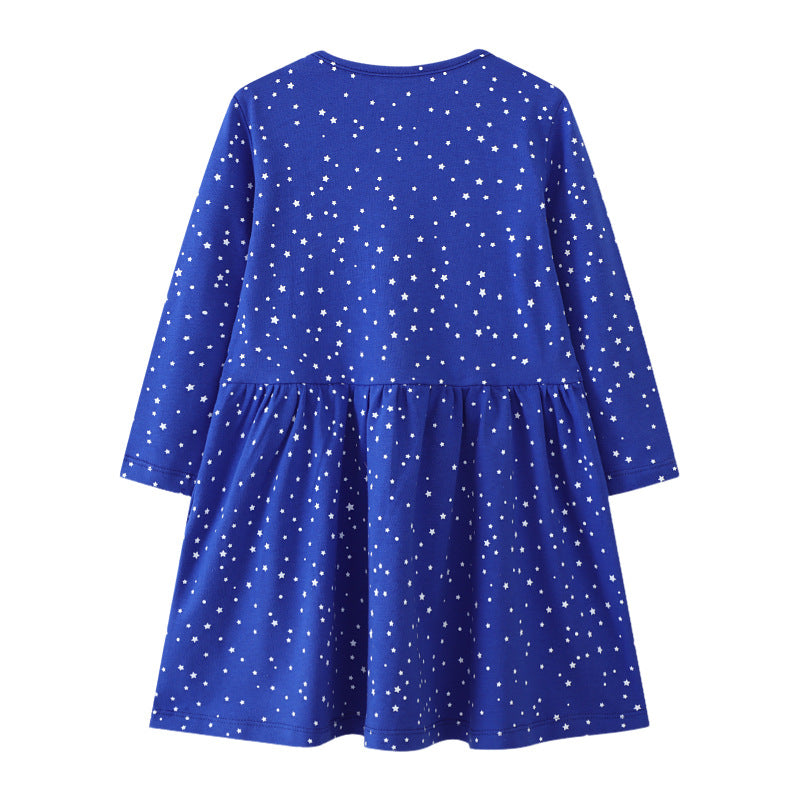 Mädchen Langarmkleid mit Weihnachtsmotiv Echo Archiv