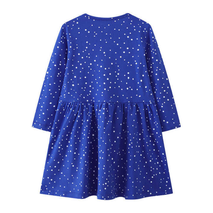 Mädchen Langarmkleid mit Weihnachtsmotiv Echo Archiv