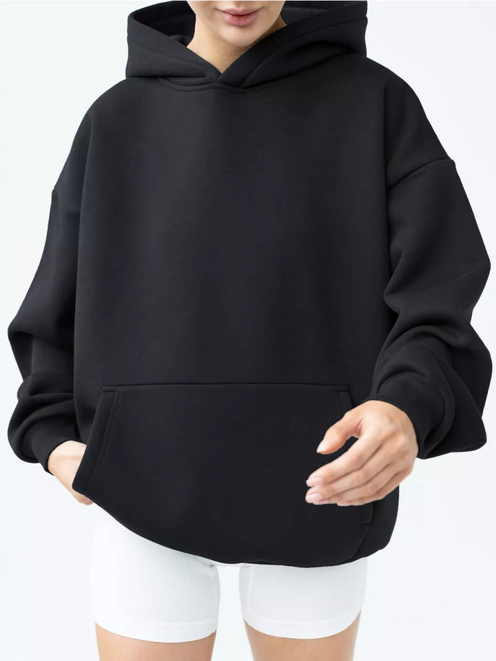 Damen nan oversized Kapuzenpullover mit Kängurutasche und dropped-shoulder Schnitt Echo Archiv