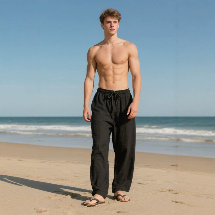 Herren lässige Freizeithose mit elastischem Bund und praktischen Taschen Echoarchiv