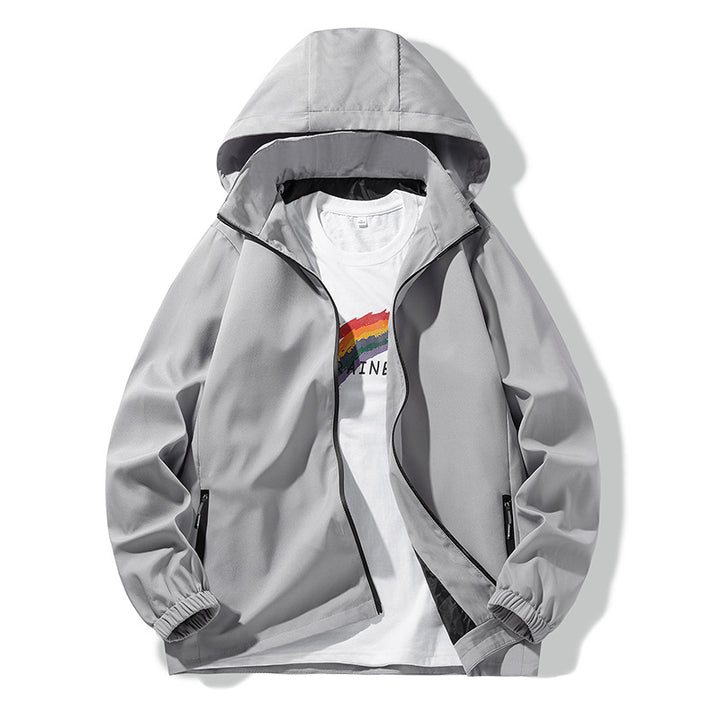 Unisex Minimalistische Softshell-Hoodie mit wasserabweisender Beschichtung, Kapuze & verdeckten Reißverschlusstaschen Echo Archiv
