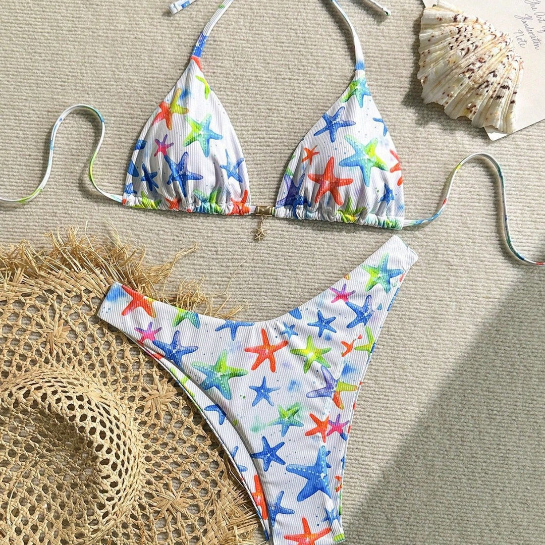 Damen gepolstertes Bikinioberteil mit verstellbaren Trägern Echo Archiv
