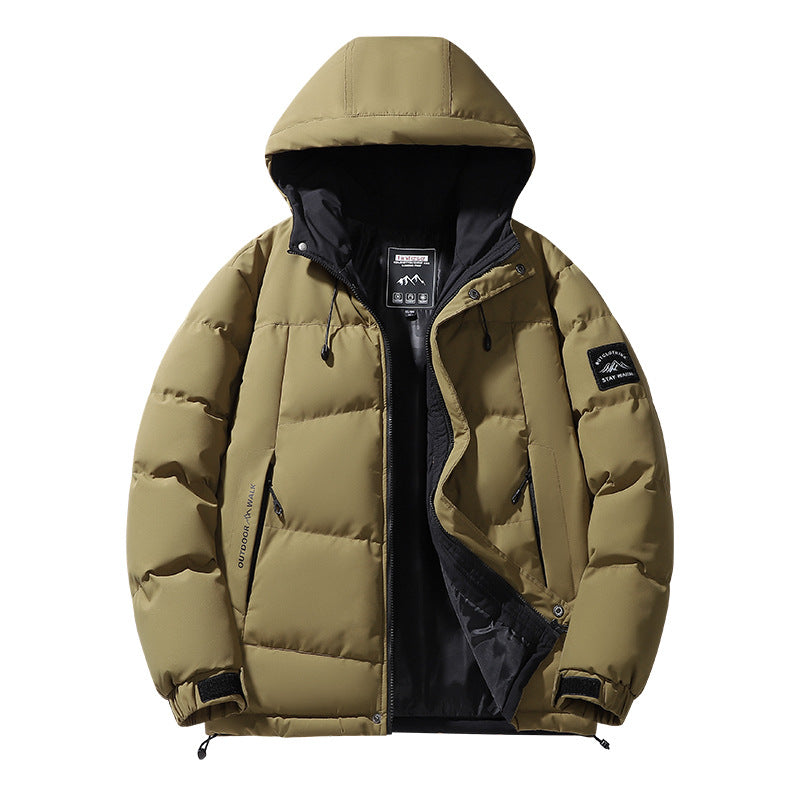 Herren Kapuzen-Steppjacke mit Thermofutter und verstellbarem Saum Echo Archiv