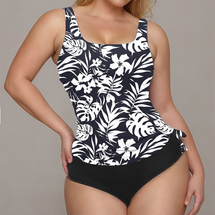Damen Sportlicher Badeanzug mit floralem Design Echo Archiv