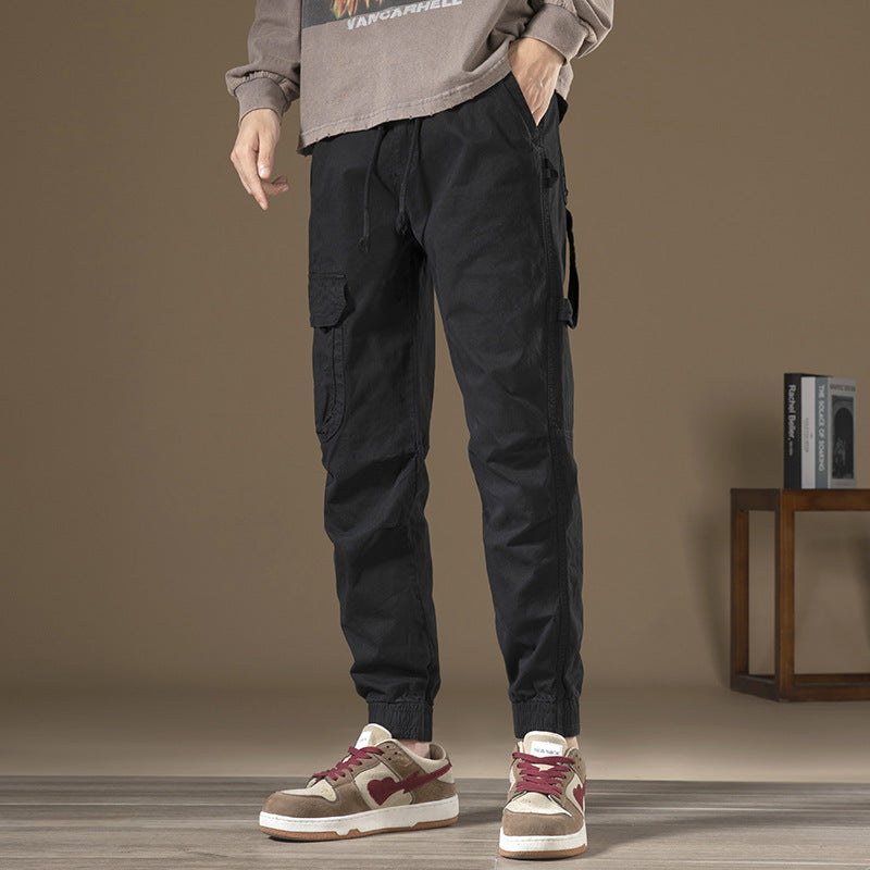 Herren Cargo-Hose mit funktionalen Taschen und elastischem Bund Echoarchiv