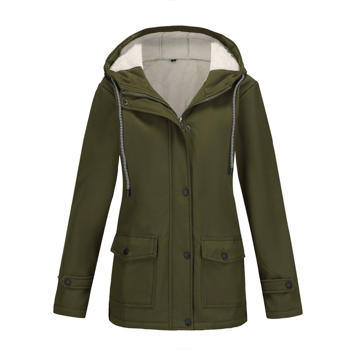 Damen Modische Outdoor-Jacke mit Fleece-Futter – Célinea