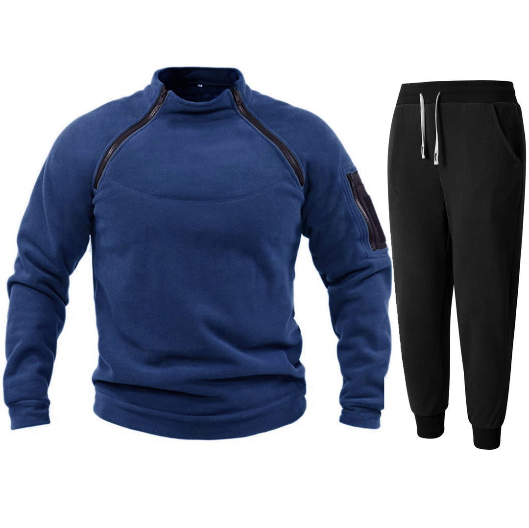 Herren Funktions-Fleecejacke mit elastischen Sporthosen Echoarchiv