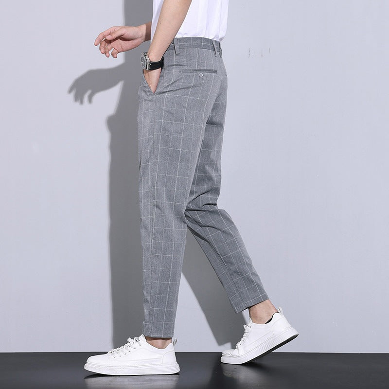Herren Elegante Kariertes Chino-Hose Echo Archiv