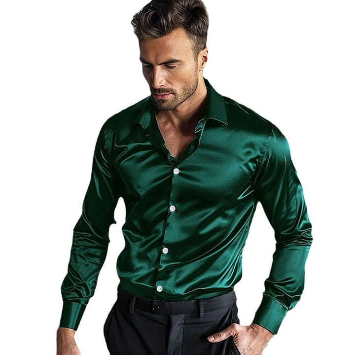 Herren Elegantes und atmungsaktives Langarmhemd Echoarchiv