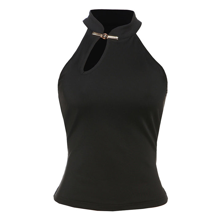 Damen Elegantes Haltertop mit modischer Schlitz-Detail Echo Archiv