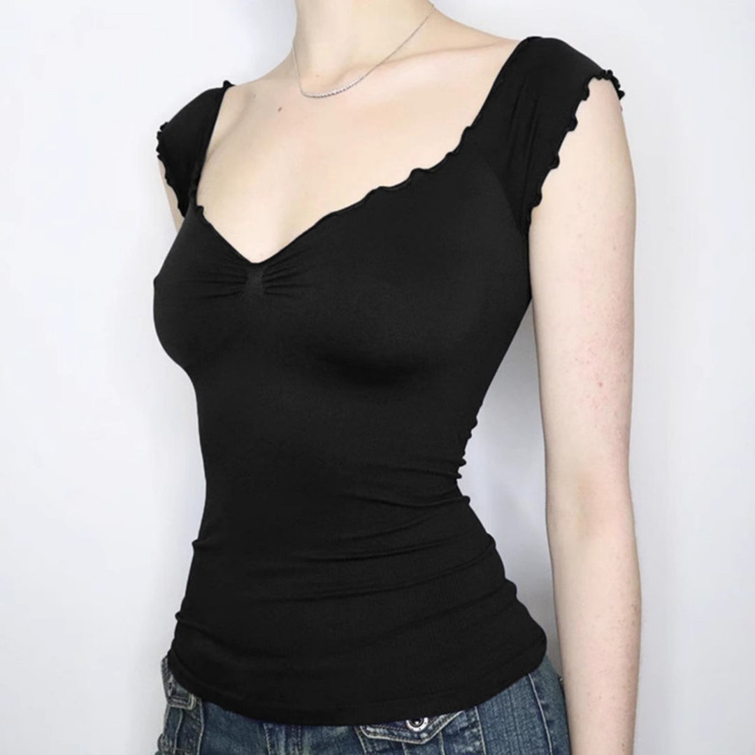 Damen elegantes Oberteil mit Rüschendetails und schulterfreiem Design Echo Archiv