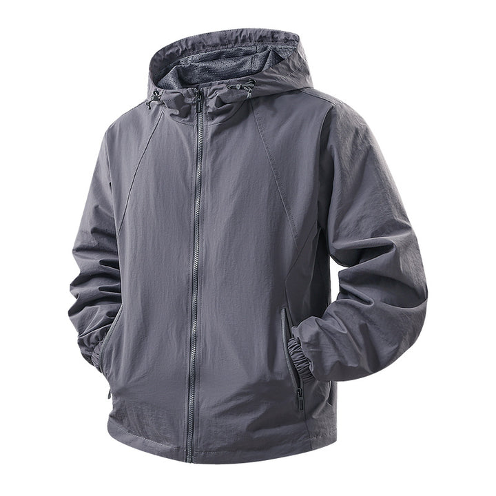 Herren Leichte Outdoor-Jacke mit Kapuze