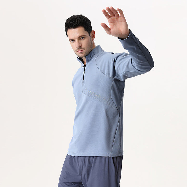 Herren Langarm-Funktionsshirt mit Stehkragen Echoarchiv