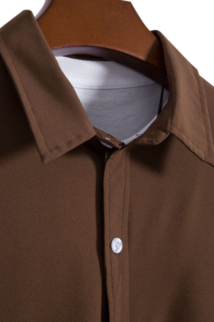 Herren Kurzarmhemd mit lässigem Oversized-Schnitt und feinem Material Echoarchiv