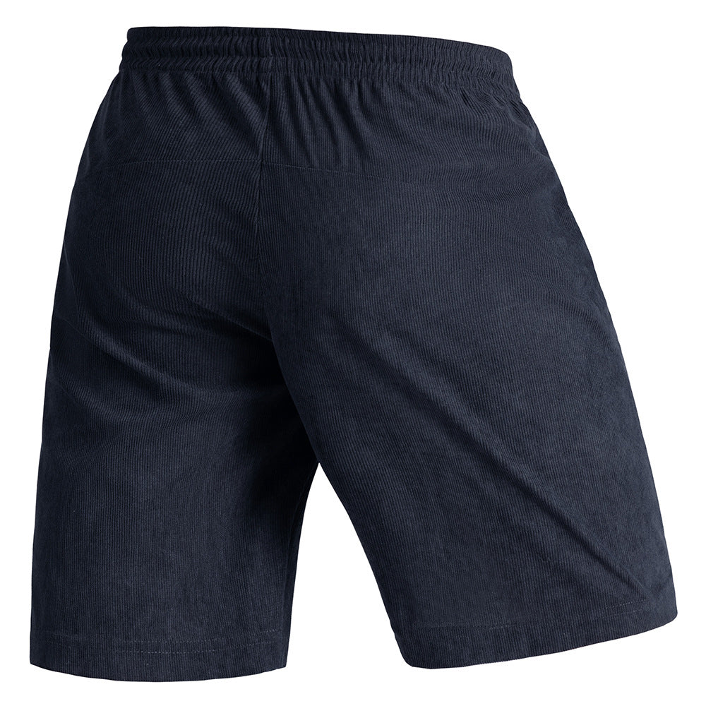 Herren leichte Cord-Shorts mit elastischem Bund und verstellbarem Kordelzug Echoarchiv