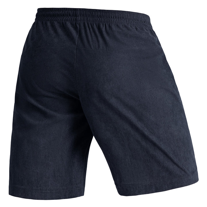 Herren leichte Cord-Shorts mit elastischem Bund und verstellbarem Kordelzug Echoarchiv