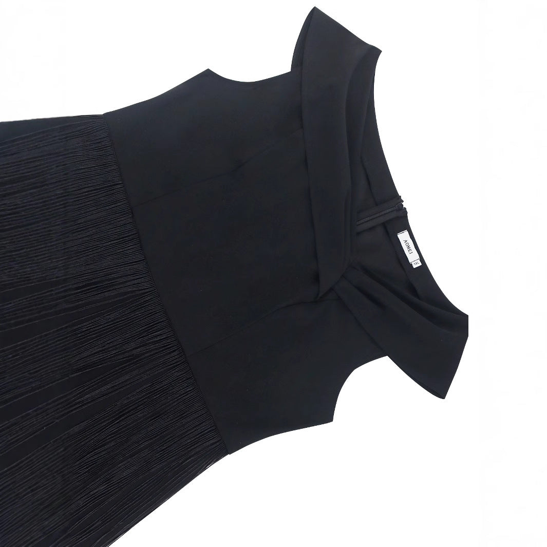 Damen elegantes Kleid mit Fransen-Detail Echo Archiv