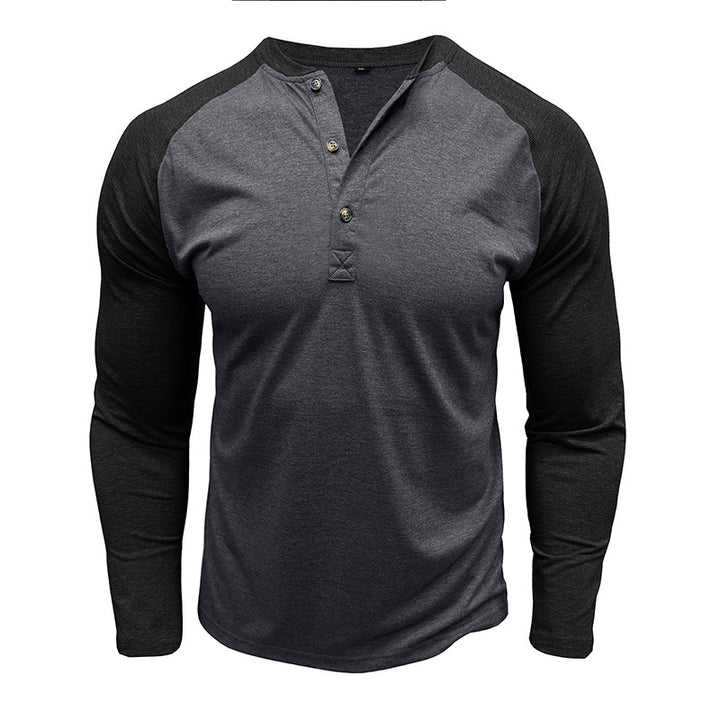 Herren Langarmshirt mit Knopfleiste Echoarchiv