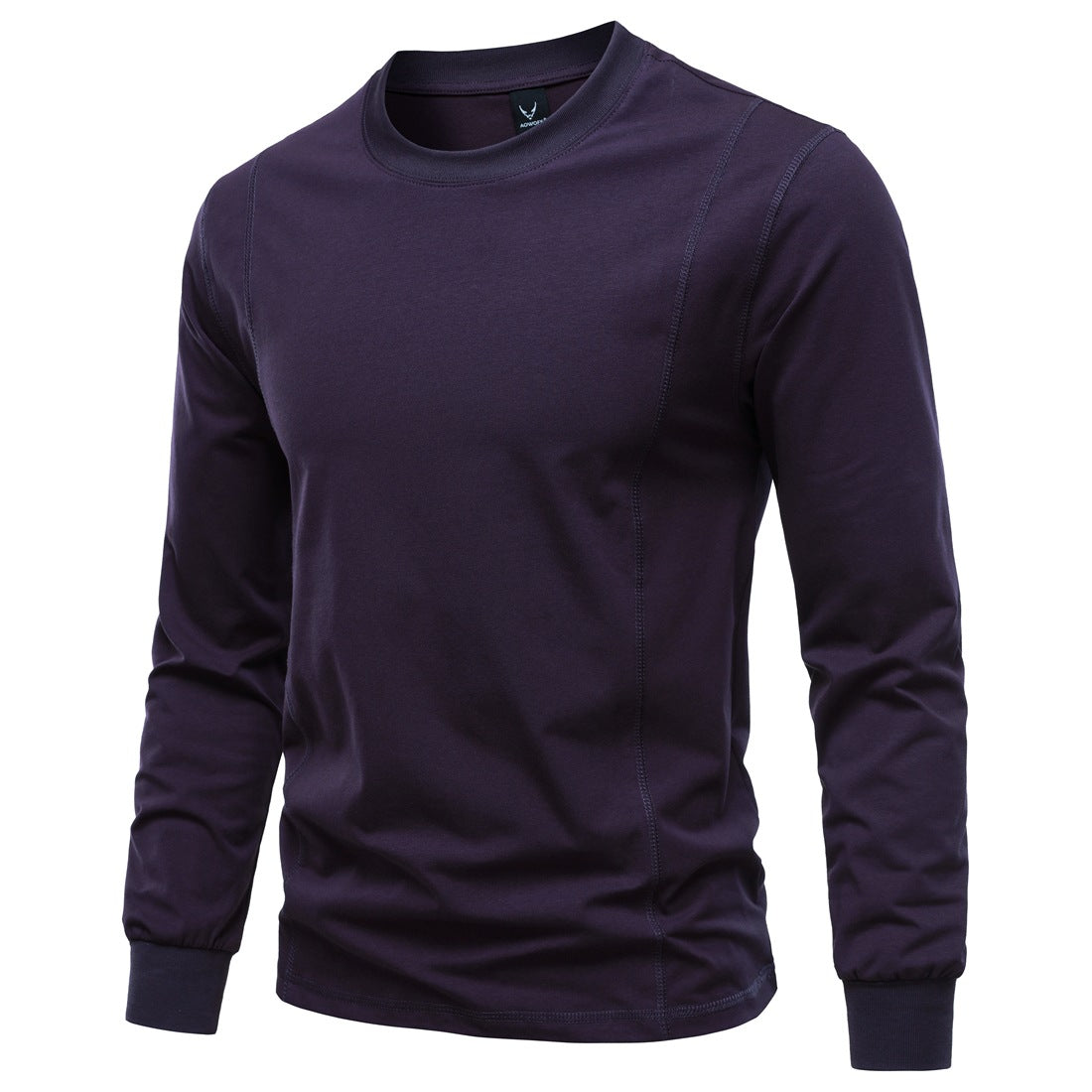 Herren Langarmshirt aus Stretch-Baumwollmix mit Rundhals und Flachnähten Echo Archiv