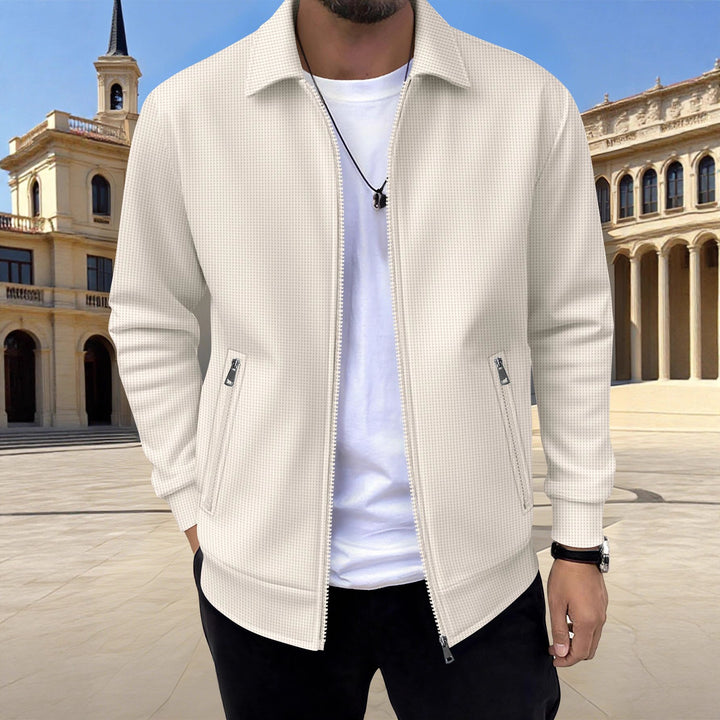 Herren moderne Strickjacke mit praktischen Reißverschlusstaschen und trendigem Design Echoarchiv