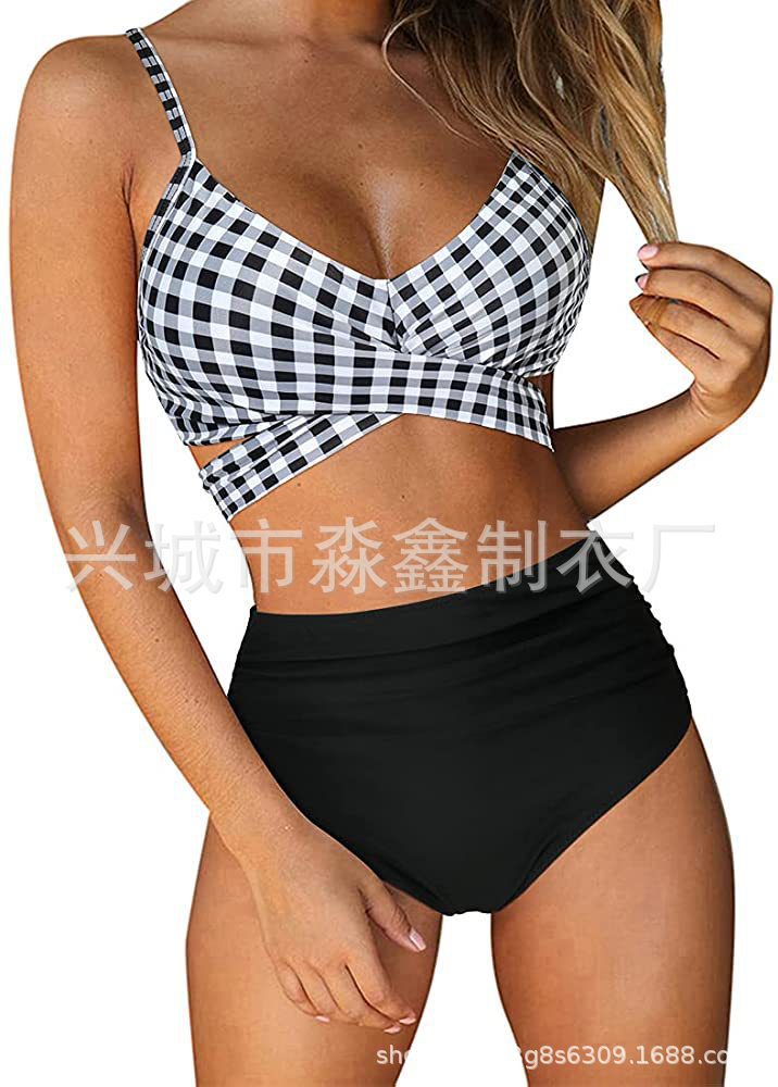 Damen Crop-Top Bikini-Set mit geflochtenem Design Echo Archiv