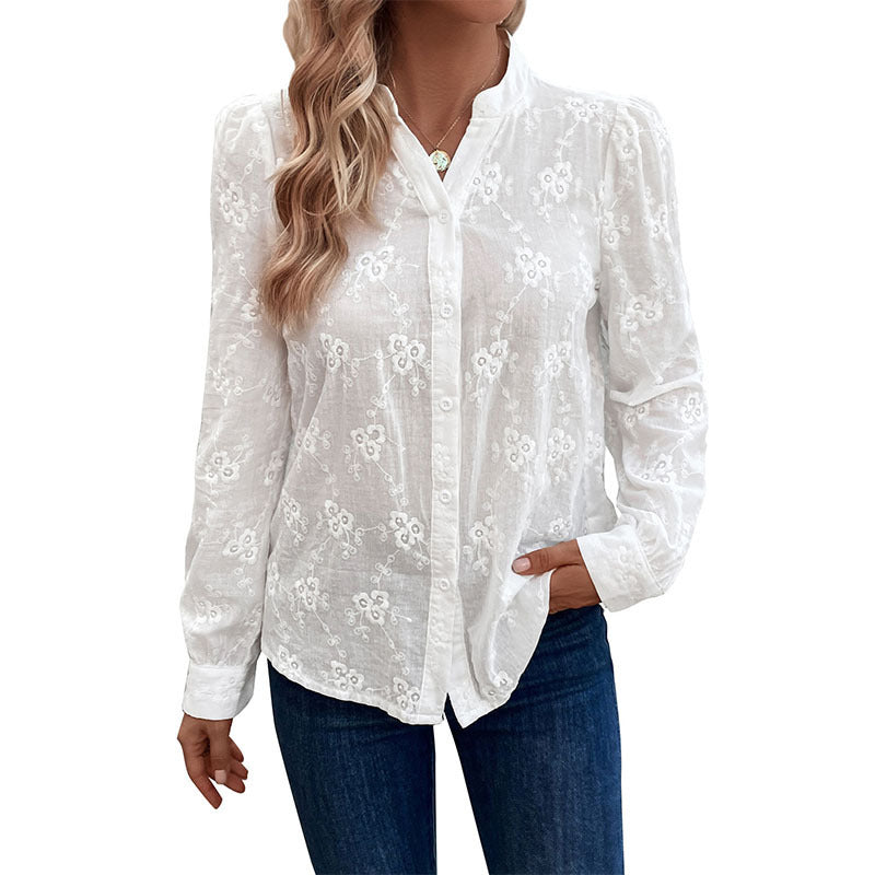 Damen Elegante Bestickte Bluse Echo Archiv