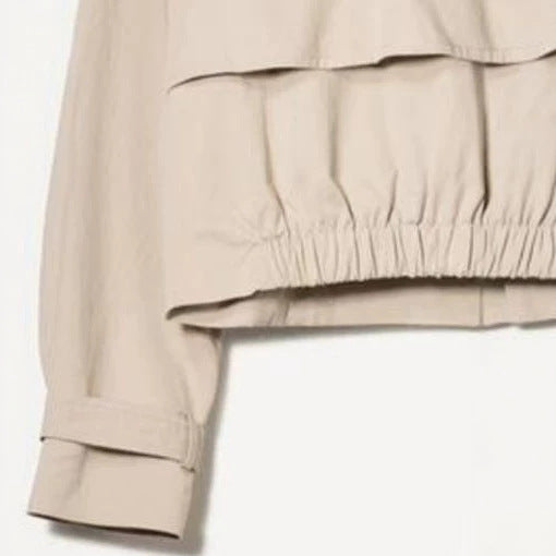 Damen Modische Kurze Trenchjacke Echo Archiv