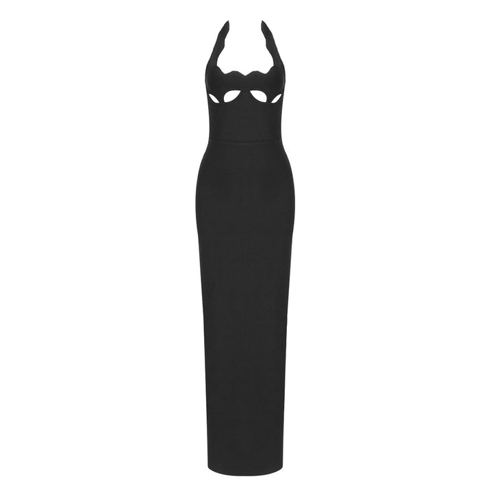 Damen Elegantes figurbetontes Abendkleid mit raffiniertem Ausschnitt Echo Archiv