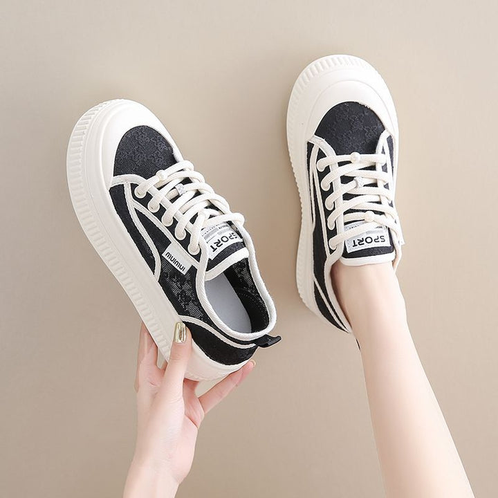 Damen Freizeitsneaker mit eleganter Spitze und rutschfester Sohle Echo Archiv