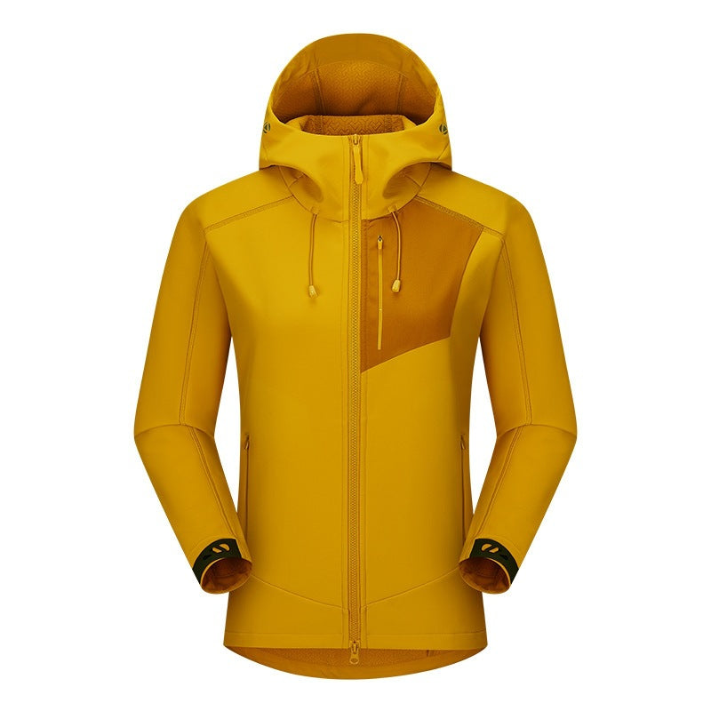 Herren Softshell-Trekkingjacke mit Kapuze atmungsaktiv winddicht dehnbar Echoarchiv