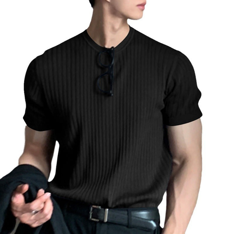 Unisex nan geripptes weit geschnittenes T-Shirt aus Baumwollmix Echo Archiv