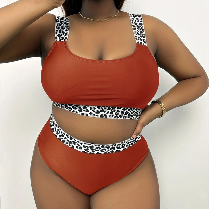 Damen Hochgeschnittenes Bikini-Set mit trendigem Tiermuster Echo Archiv