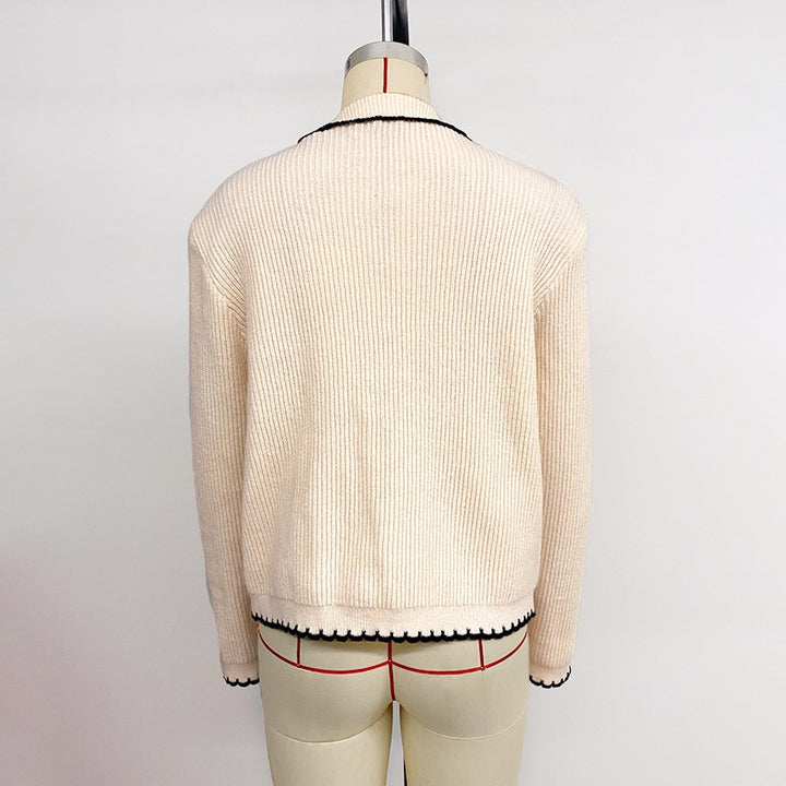 Damen Strickjacke mit kontrastierenden Bändern Echo Archiv