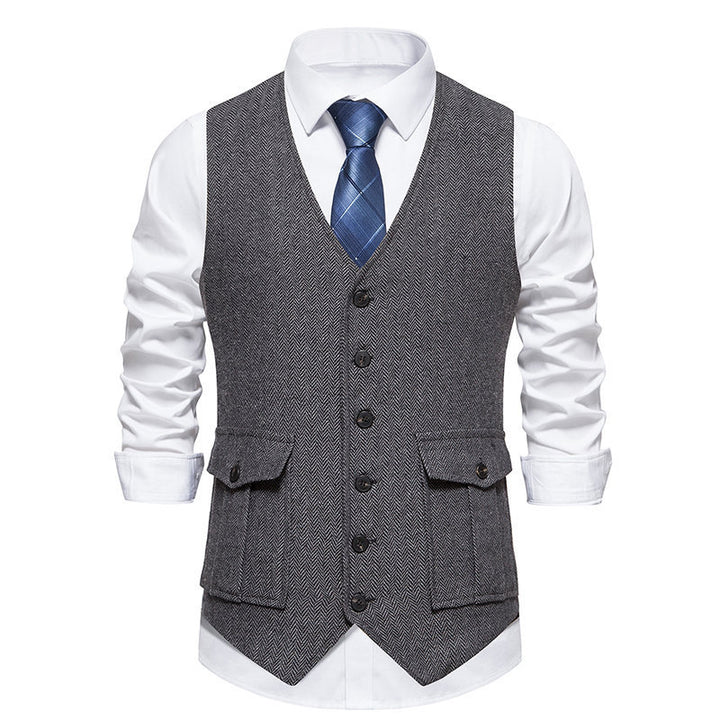 Herren elegante gesteppte Weste Echoarchiv