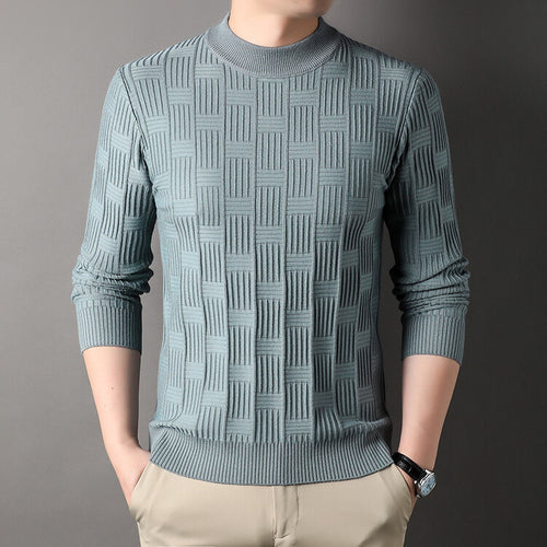 Herren Feinstrickpullover mit modernem Strukturdesign Echoarchiv