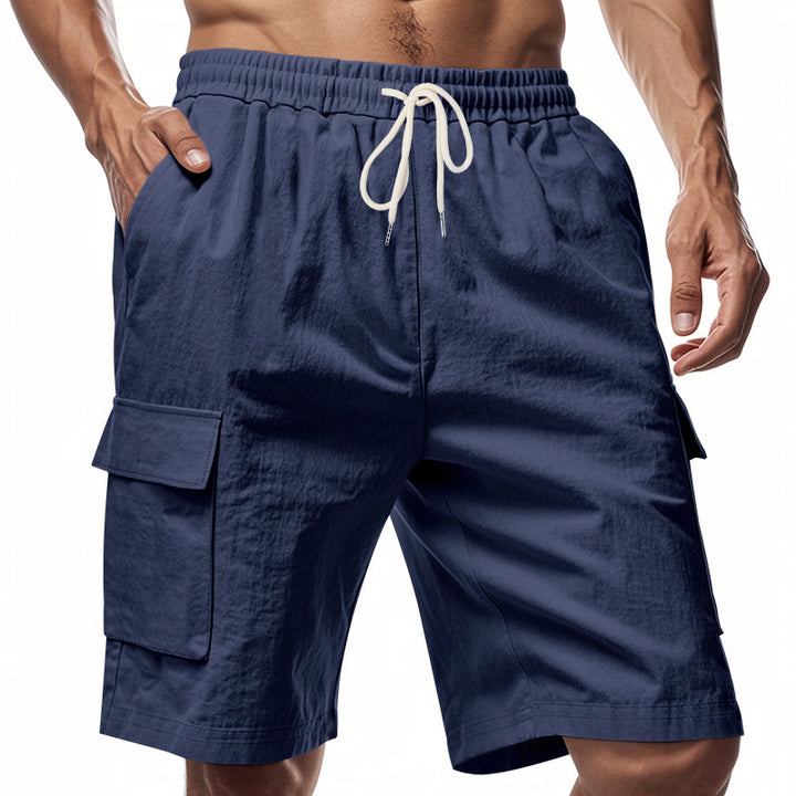 Herren lässige Cargo-Shorts mit elastischem Bund und praktischen Seitentaschen Echoarchiv