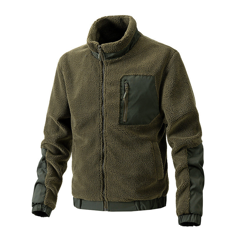 Herren Kuschelige Fleecejacke mit hohem Kragen Echo Archiv