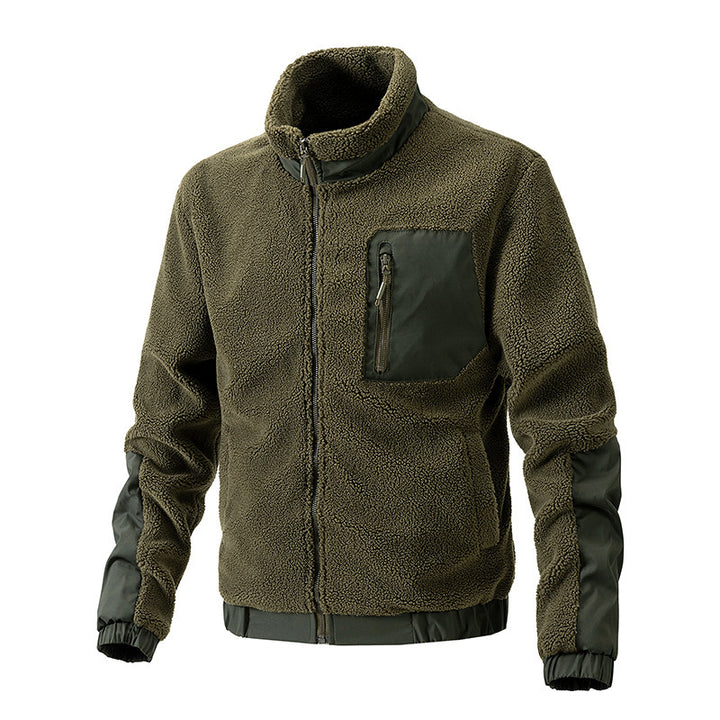 Herren Kuschelige Fleecejacke mit hohem Kragen Echo Archiv